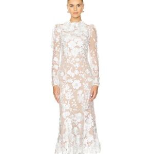 Elliatt White Floral Long Sleeve Dress